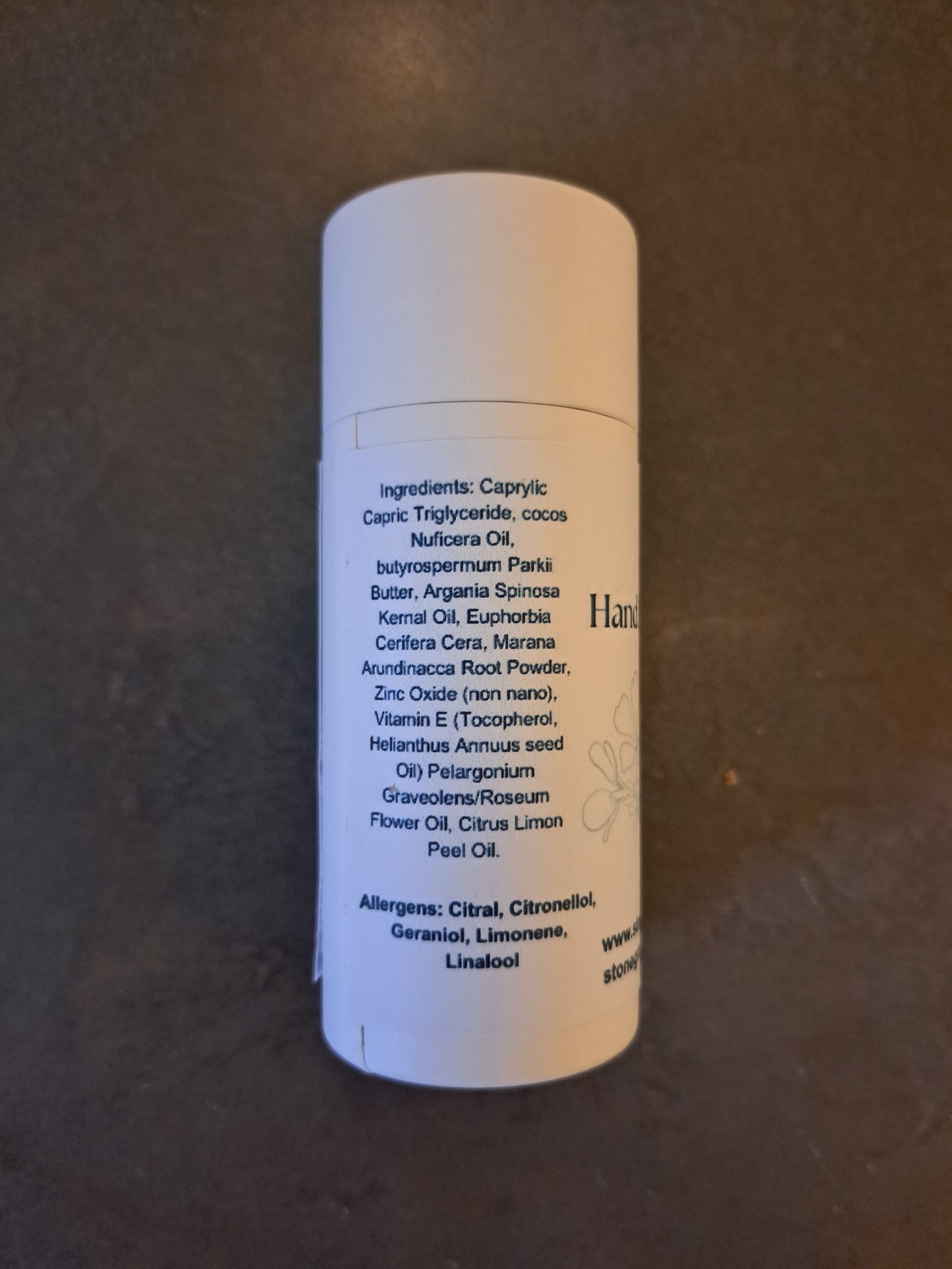 Natural Deodorant - Geranium & Lemon - Min 70g